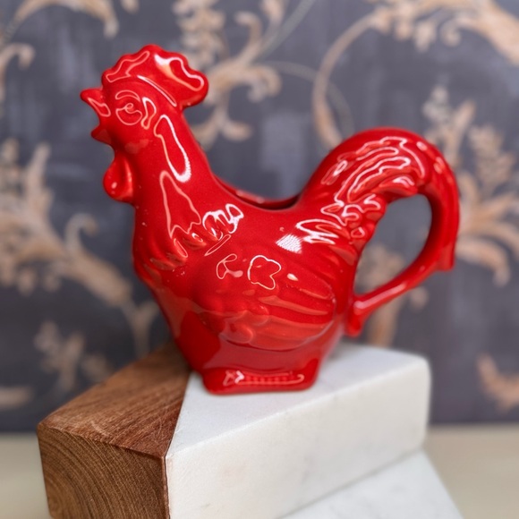 Threshold Other - Estate Threshold Red Ceramic Rooster Creamer